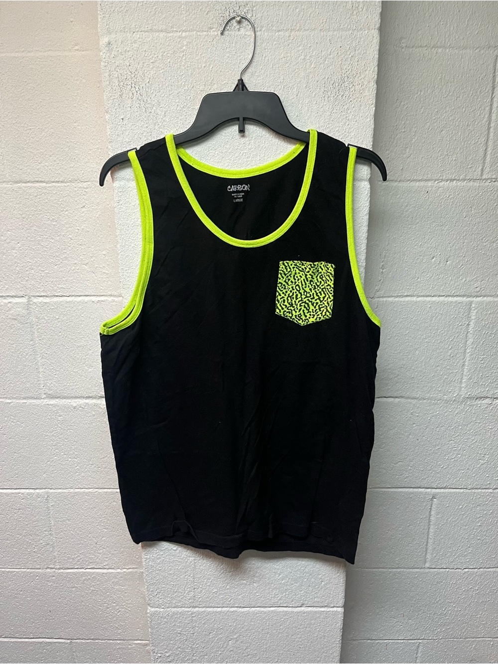 Carbon Black Tank with Neon Yellow Trim